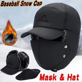 1PC Multifunctional Warm Ear Protection Windproof Antifreeze Mask, Cap Foldable Winter Hat For Unisex