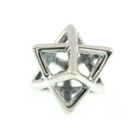 925 silver pendant in a chariot design three-dimensional Star of David