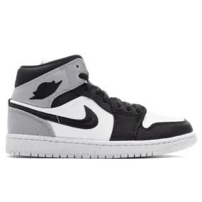 Air Jordan 1 Mid SE Women's - Sail/Black/Light Steel Grey