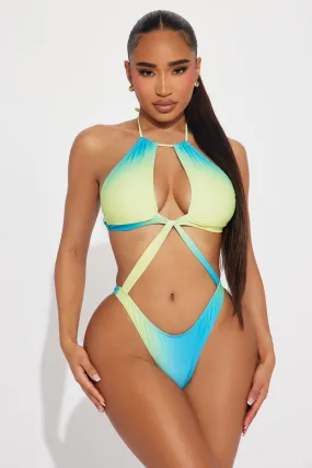 Alenia Cutout 1 Piece Monokini - Blue/combo