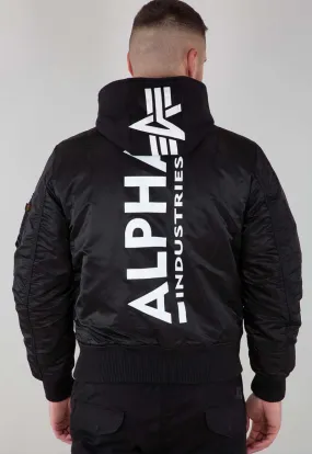 Alpha Industries Bomberjacke black/white MA-1 ZH Backprint 128113-95