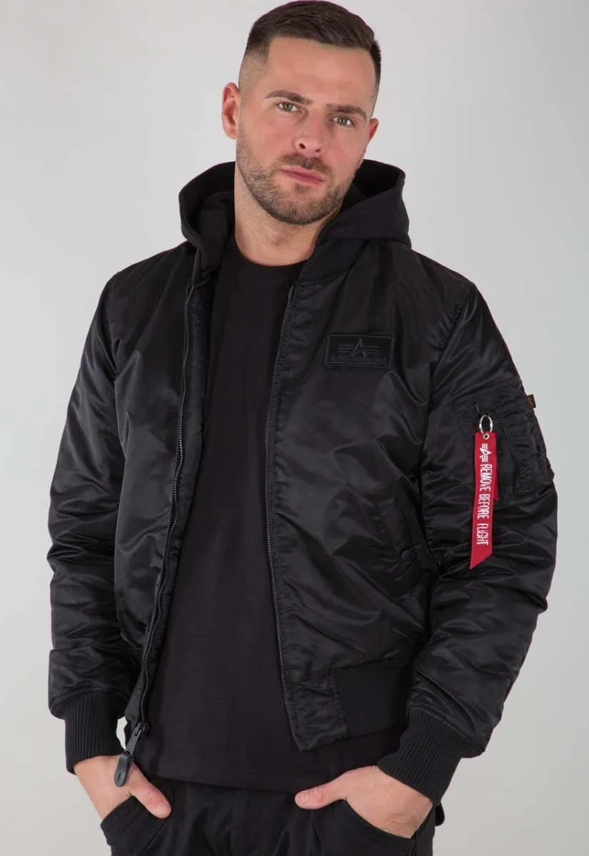 Alpha Industries Bomberjacke black/white MA-1 ZH Backprint 128113-95