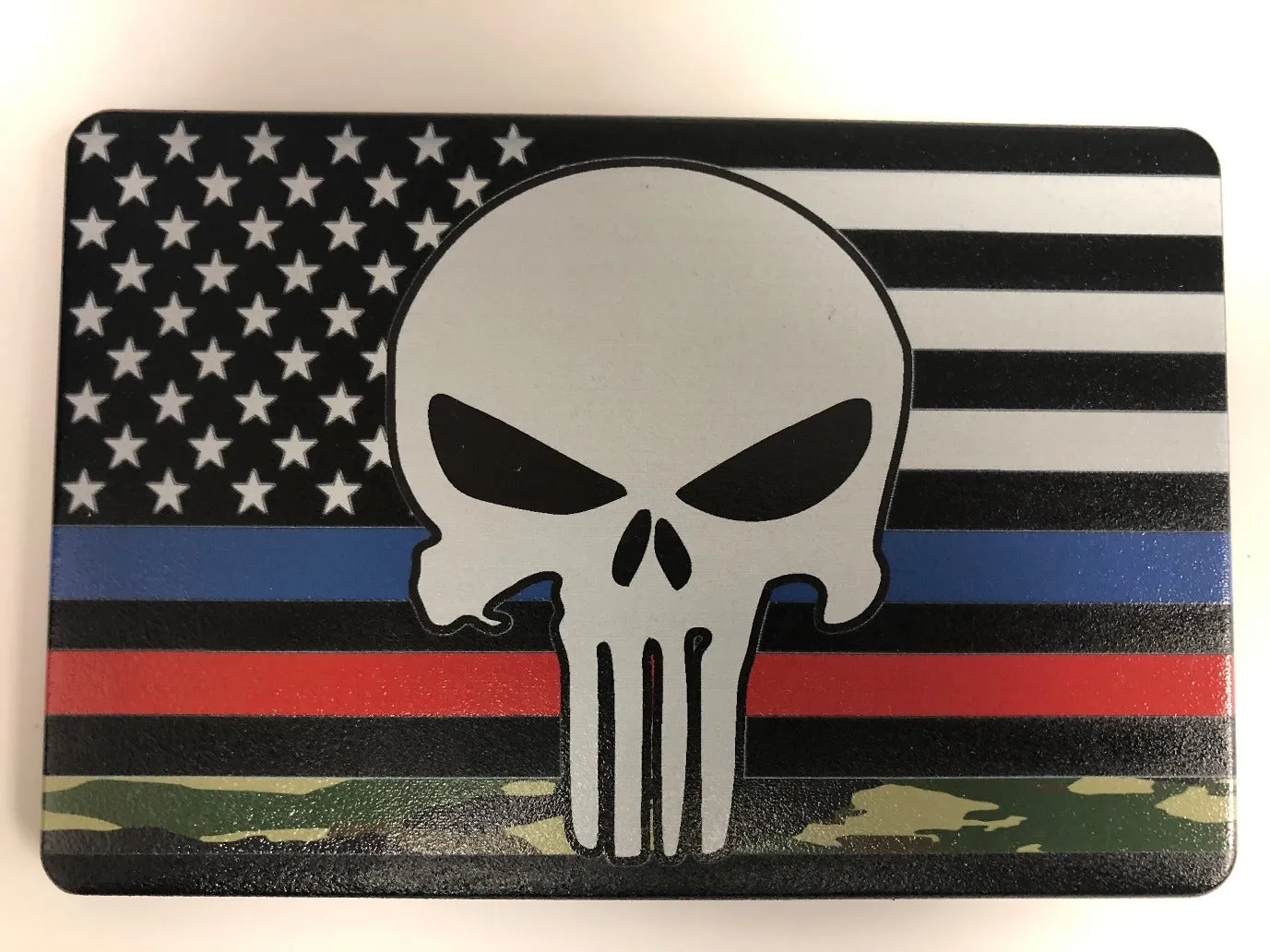 American Flag Blue Line Red Line Camo Line Punisher Hitch Cover