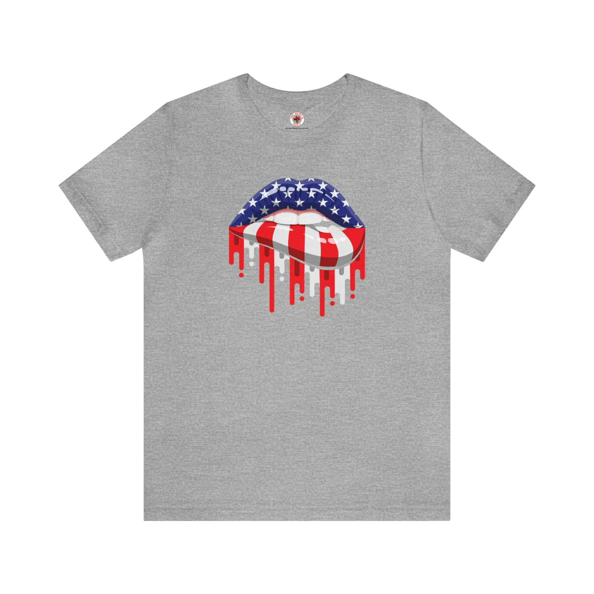 American Flag Lips T-Shirt