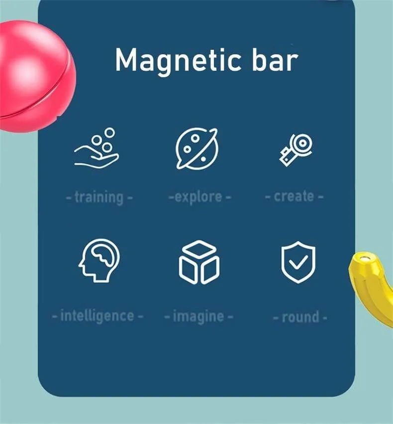 Baby Magnetic Building Blocks Balls Constructor Magnet Sticks Blocks Set Montessori Toys for Boy Girl Birthday Gift 2 to 4 Years