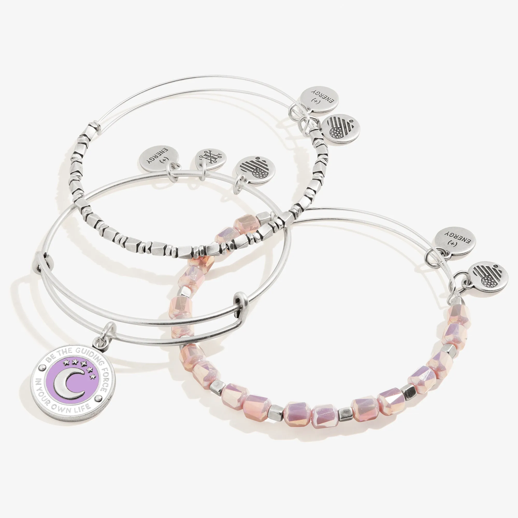 Be the Guiding Force' Charm   Beaded Bangles, Set of 3