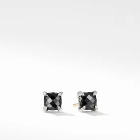 Chatelaine Stud Earrings with Black Onyx and Diamonds