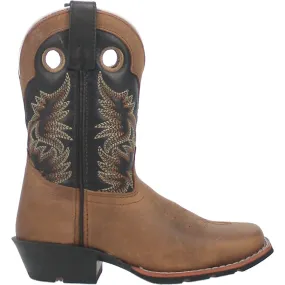 'Dan Post' Children's 8 Rascal Western Square Toe - Aged Bark (Sizes 8.5C-3Y)