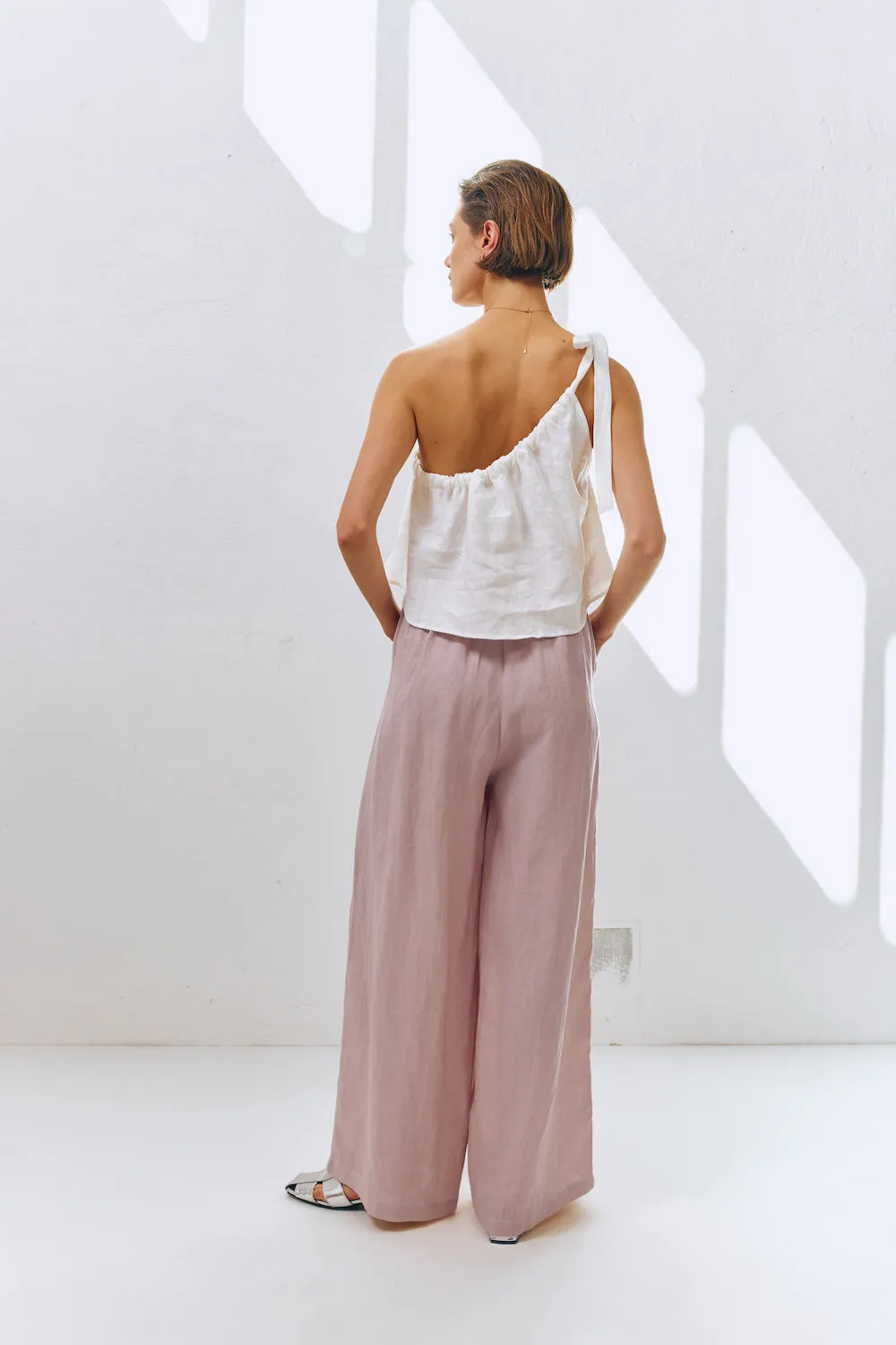 Energy Flows Linen Pants Mauve