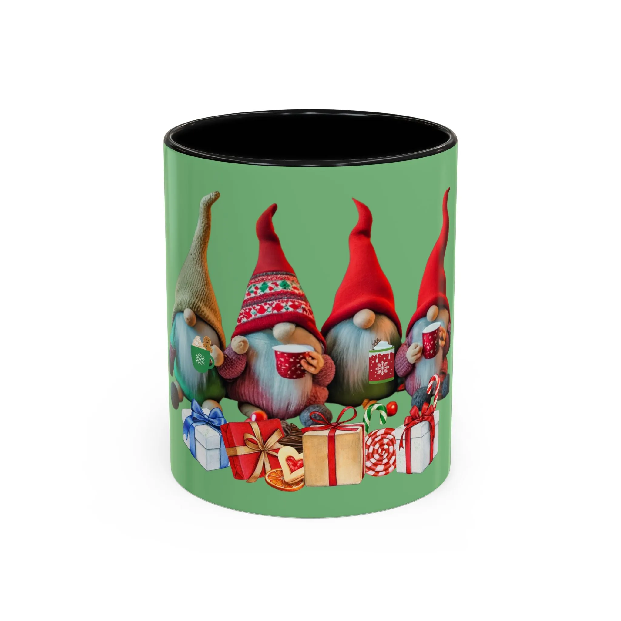 Four Gnome Friends - Accent Coffee Mug, 11oz