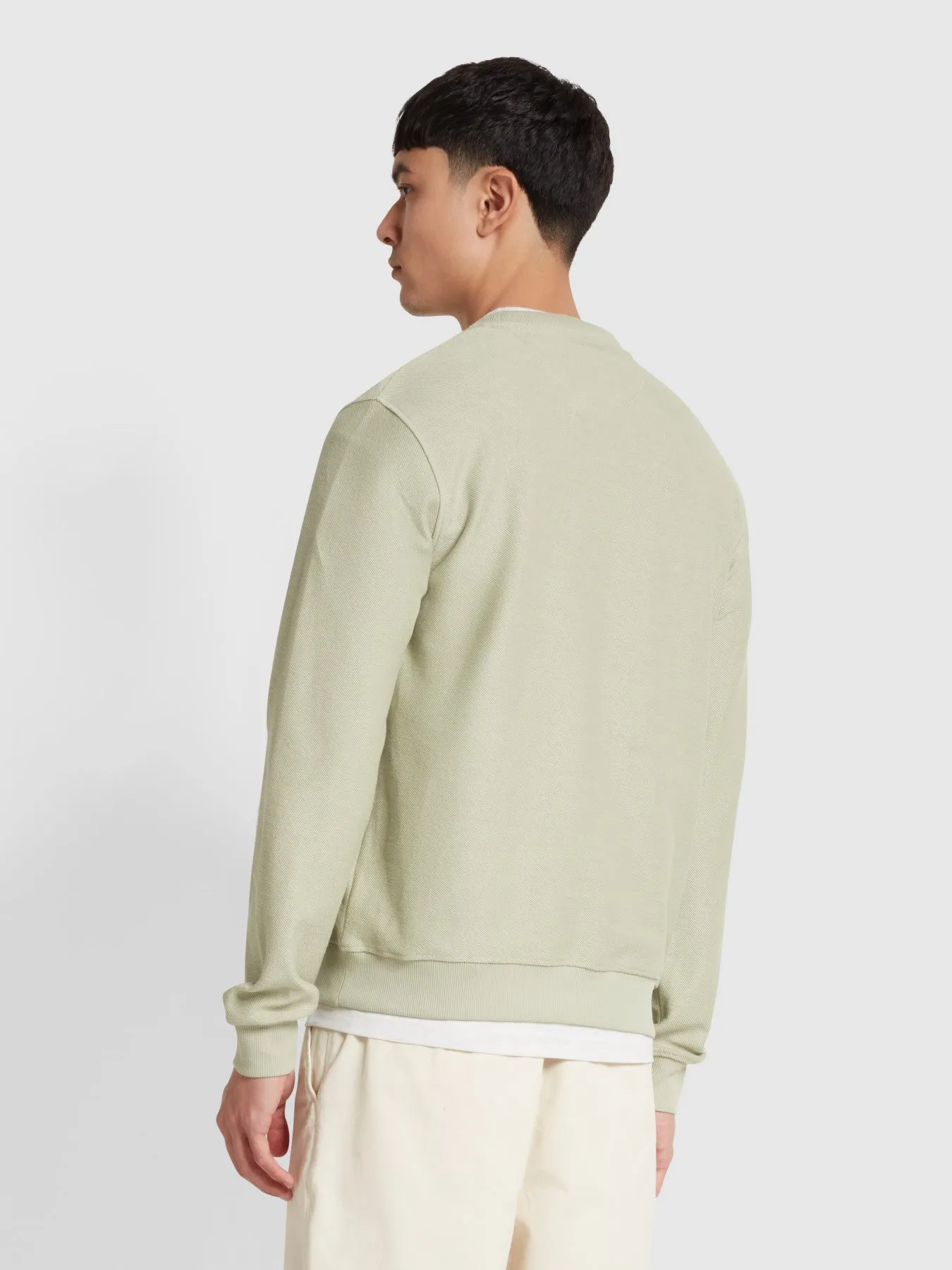 Galli Twill Crew Neck Sweatshirt In Balsam