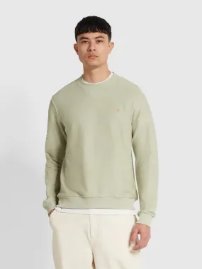 Galli Twill Crew Neck Sweatshirt In Balsam