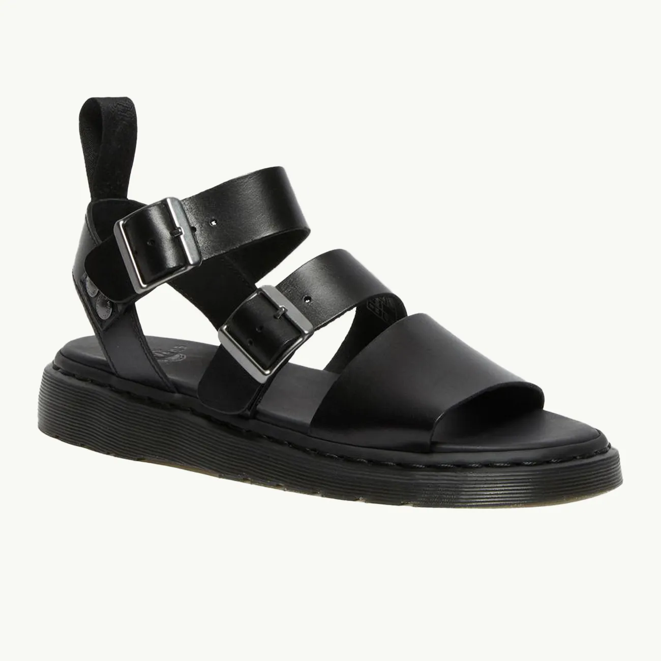 GRYPHON STRAP SANDAL BLACK BRANDO