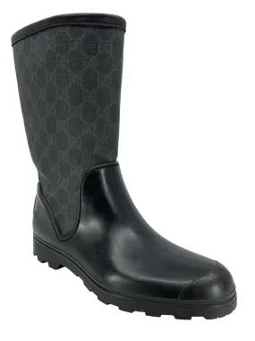 Gucci Prato GG Monogram Canvas Rain Boots Size 9