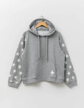 Hoodie (Grey/White Stars)