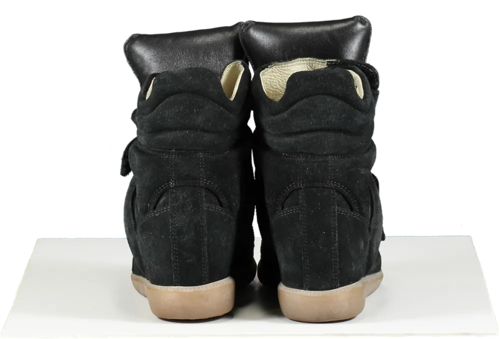 Isabel Marant Black Bekett Leather Sneakers UK 4 EU 37 👠