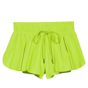 KatieJ NYC Tween Farrah Short - Neon Yellow