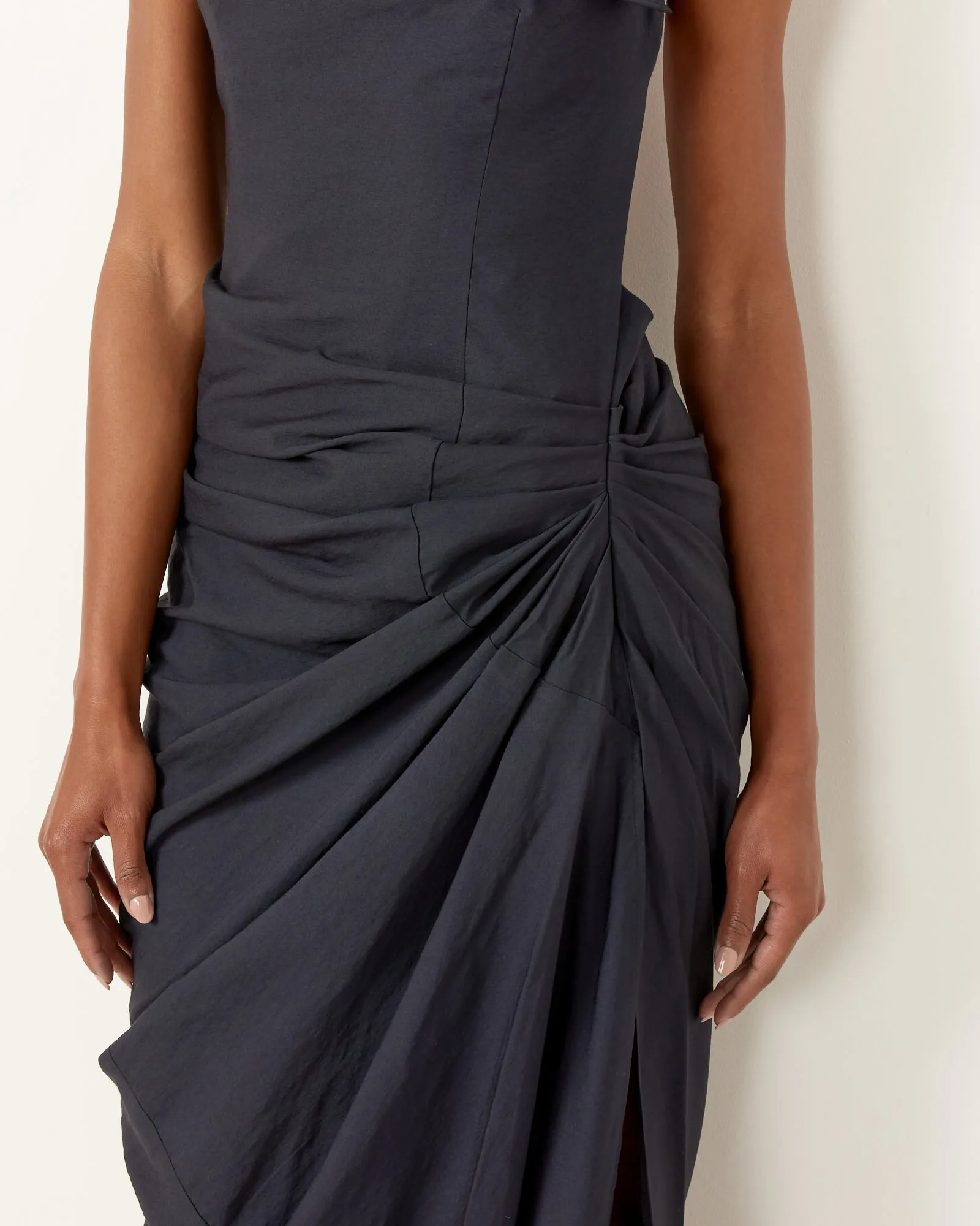 La Robe Saudade Loungue Dress in Dark Navy