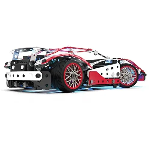 Meccano 27 Motorized Luxury Dream Cars Building Set: STEM Kit with LED Lights & Variable Speed Control