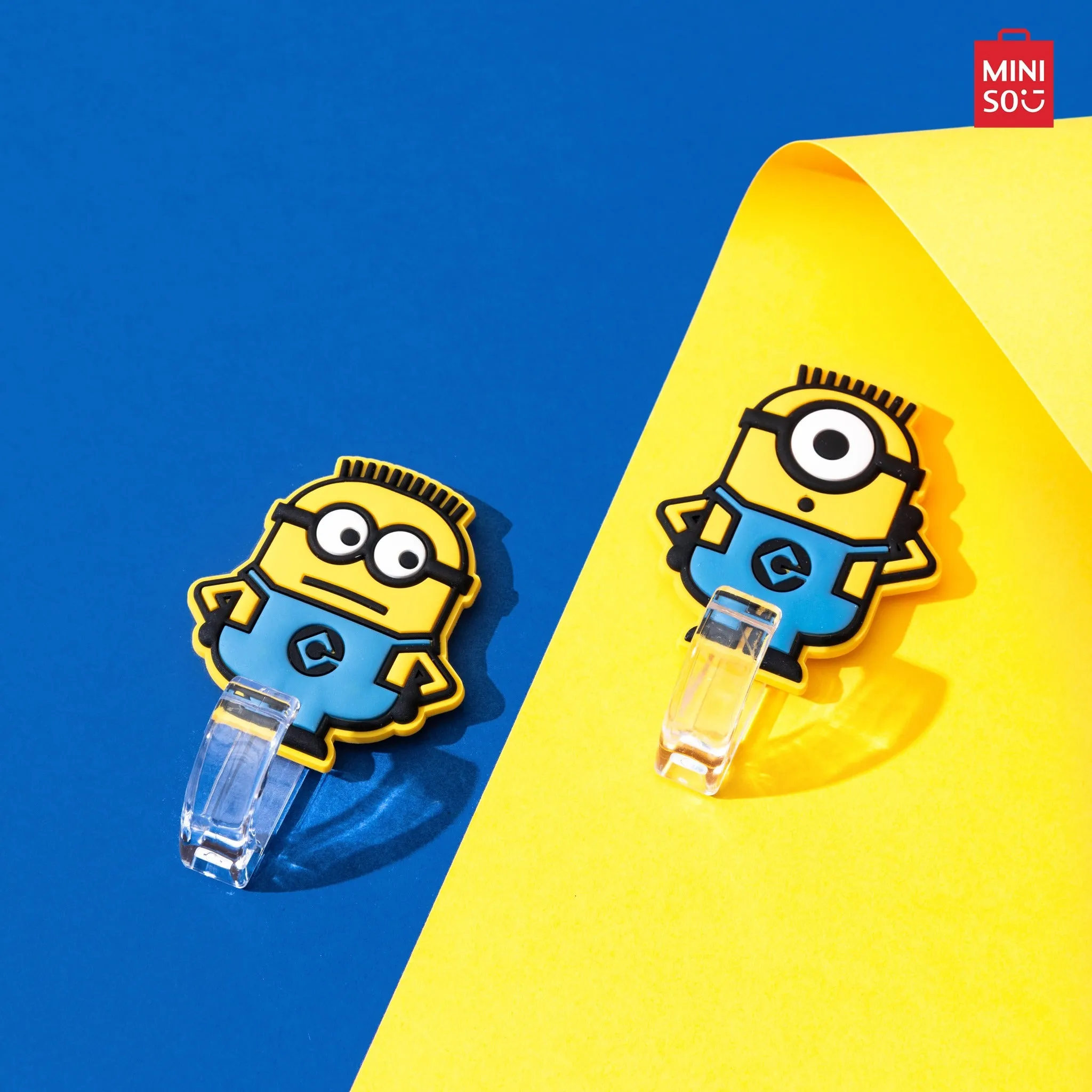 MINISO Minions Collection Foreign Shaped PVC Soft Rubber Hook (3pcs)