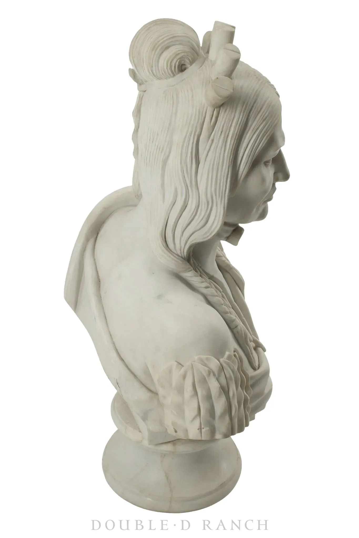 Miscellaneous, Art, Sculpture, Marble Bust, Native American, Vintage, 815