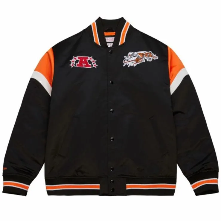 Mitchell & Ness NFL Cincinnati Bengals Heavyweight Satin Jacket (Black)