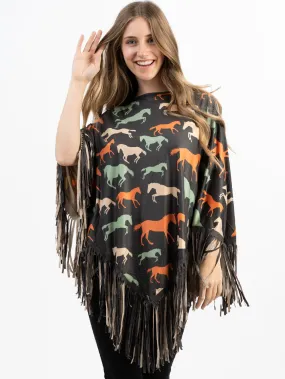 Montana West Horse Collection Poncho