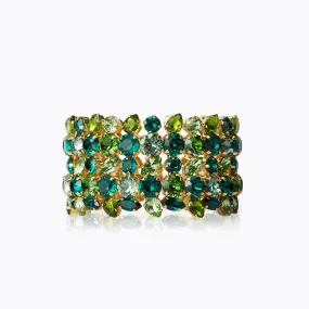 Multi Cuff Bracelet / Green Combo