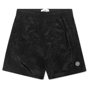 Nylon Metal Shorts - Black