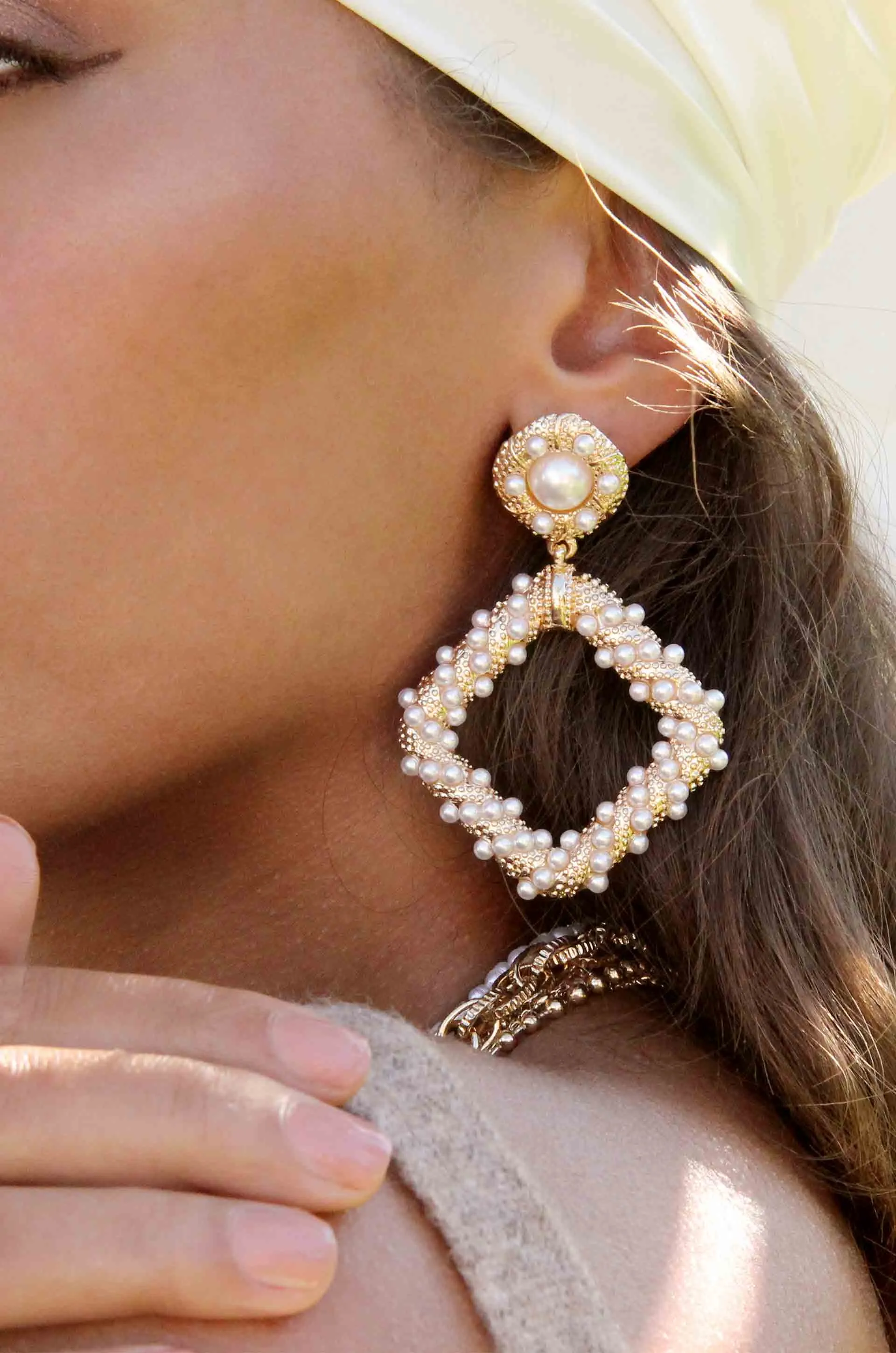 Pearl Knocker Earrings