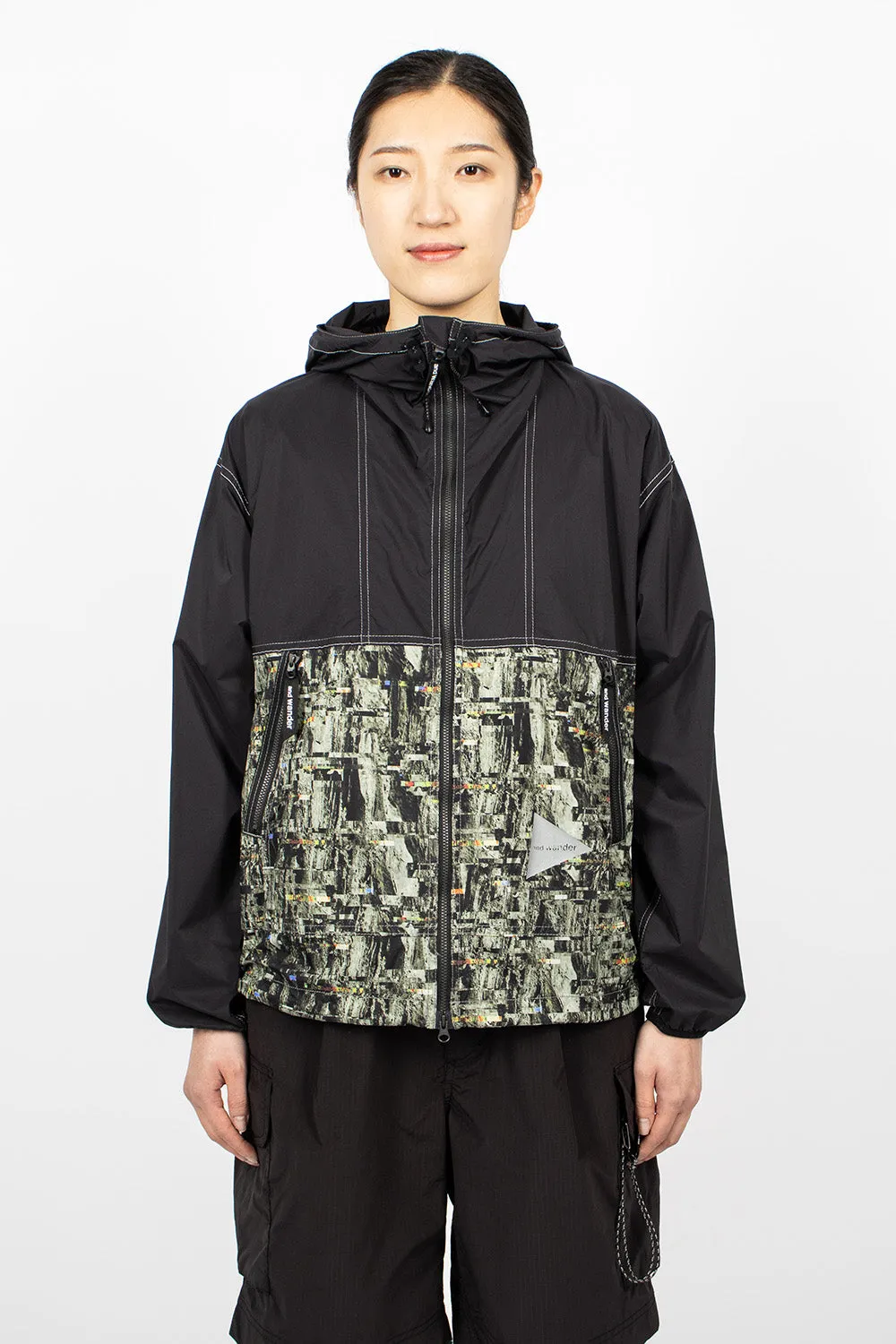 Pertex Printed Wind Jacket Black