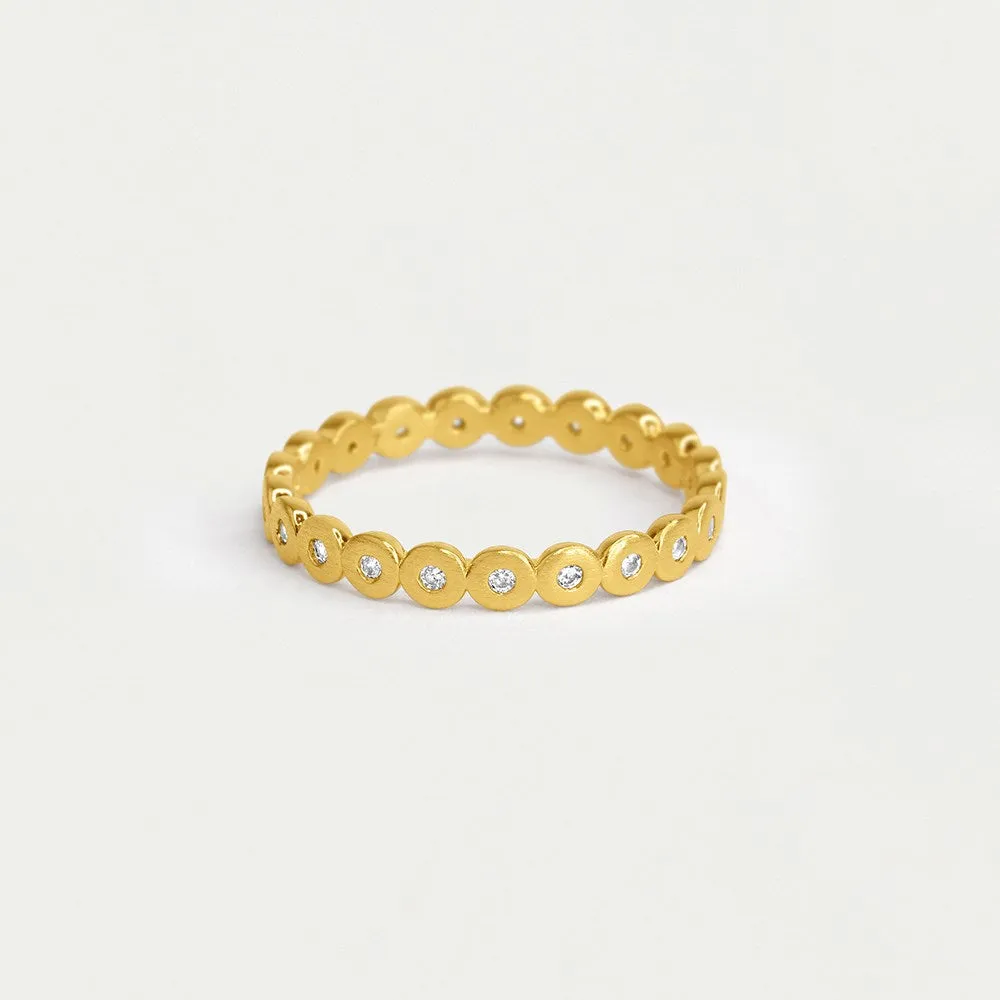 Petit Pavé Simple Stacking Ring