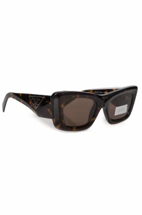 Prada Triangle Logo Turtoise Brown Eyewear