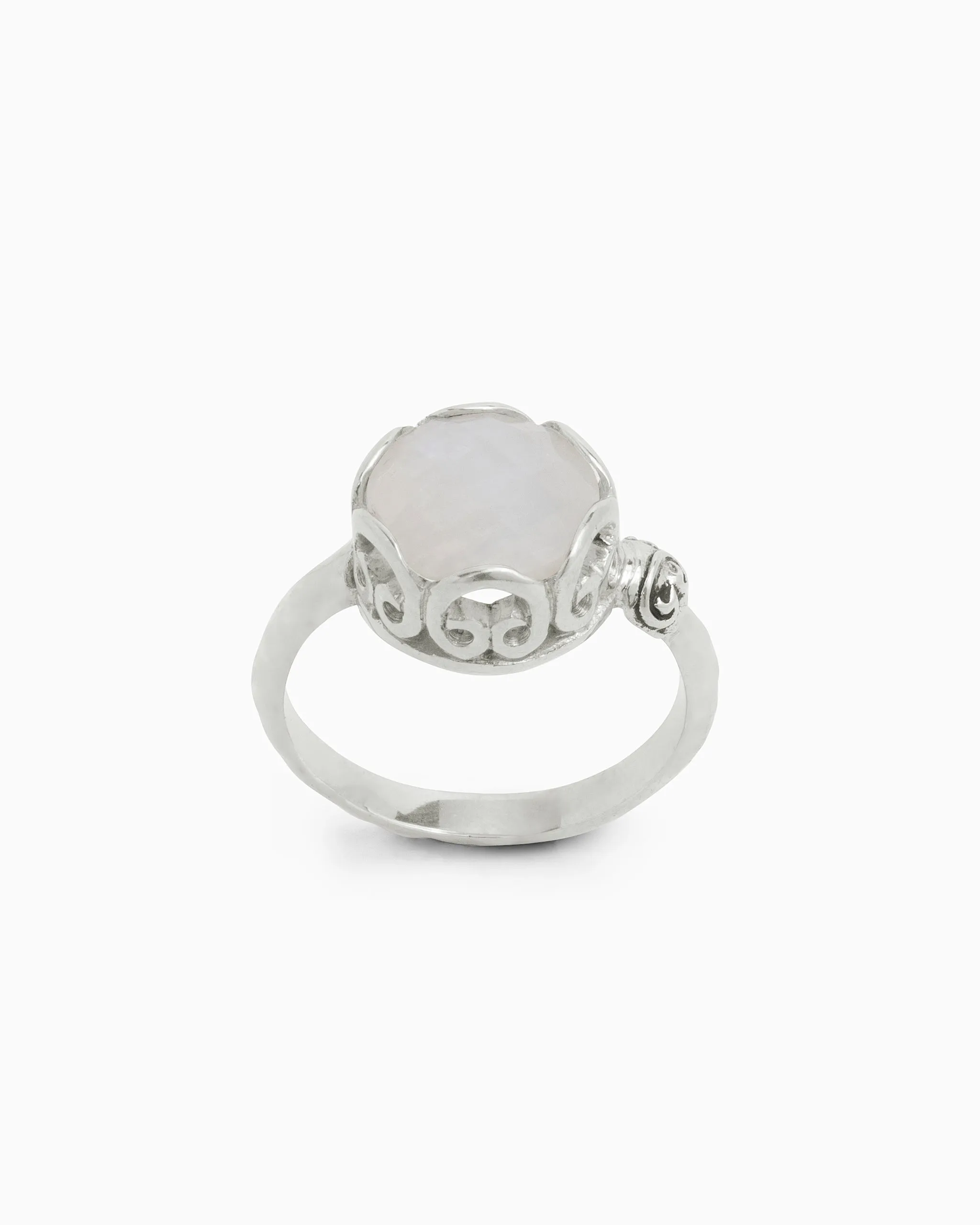 Princess Petroglyph Stone Ring - Moonstone