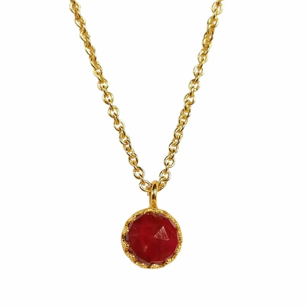 Rococo Necklace - Ruby Quartz