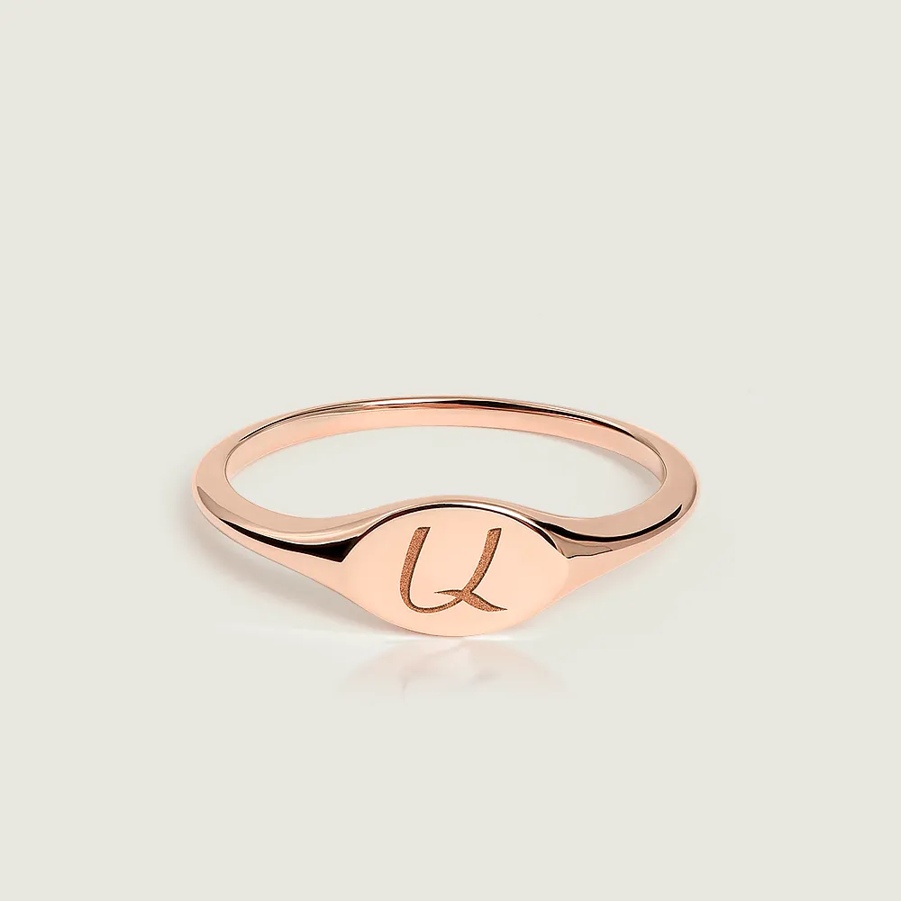 Rose Gold Signet Ring