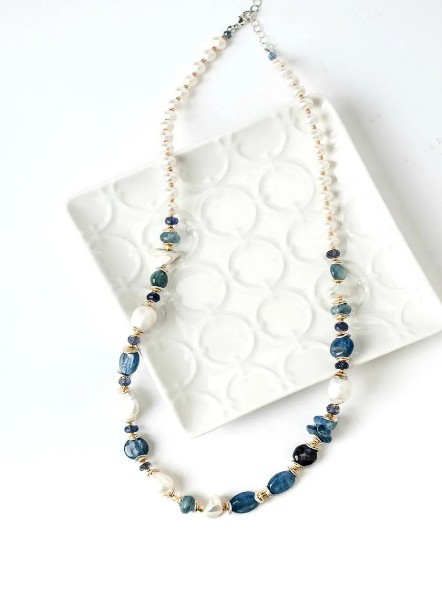 Seaside Beaded Necklace by Anne Vaughan