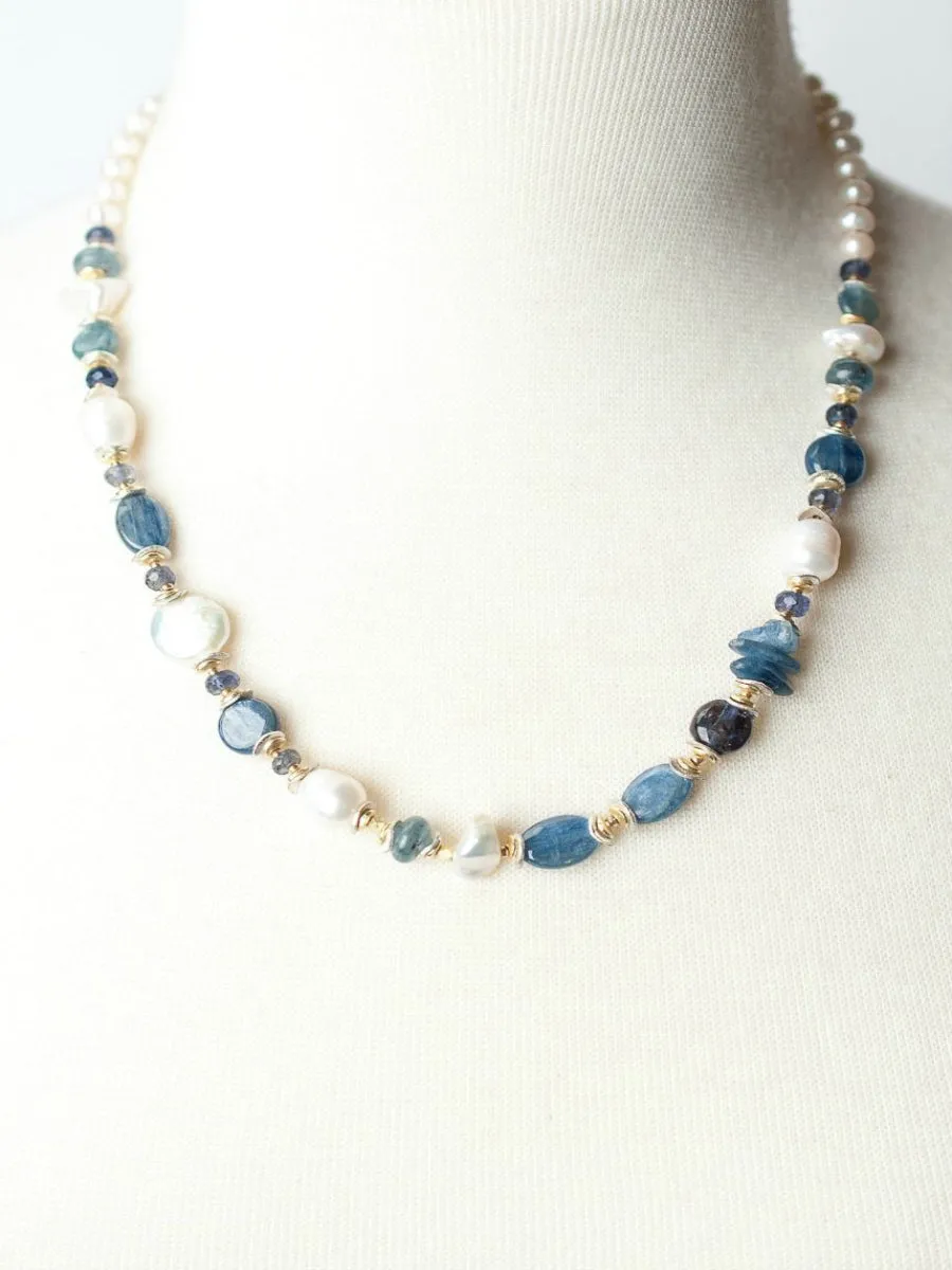 Seaside Beaded Necklace by Anne Vaughan