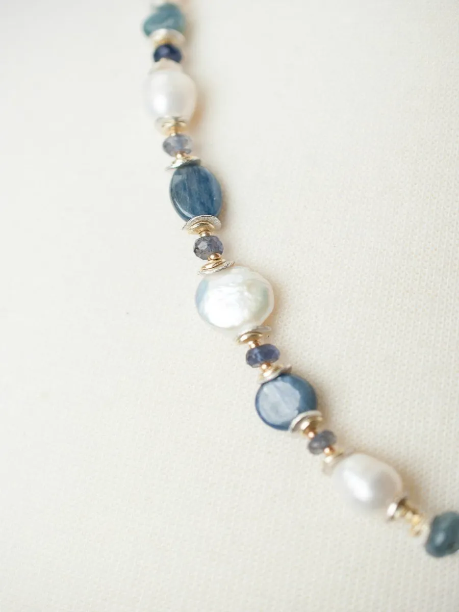 Seaside Beaded Necklace by Anne Vaughan