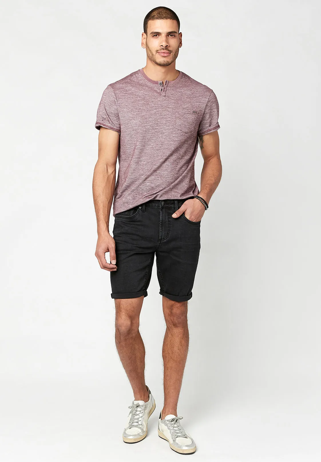 Slim Parker Men's Shorts in Black - BM22778