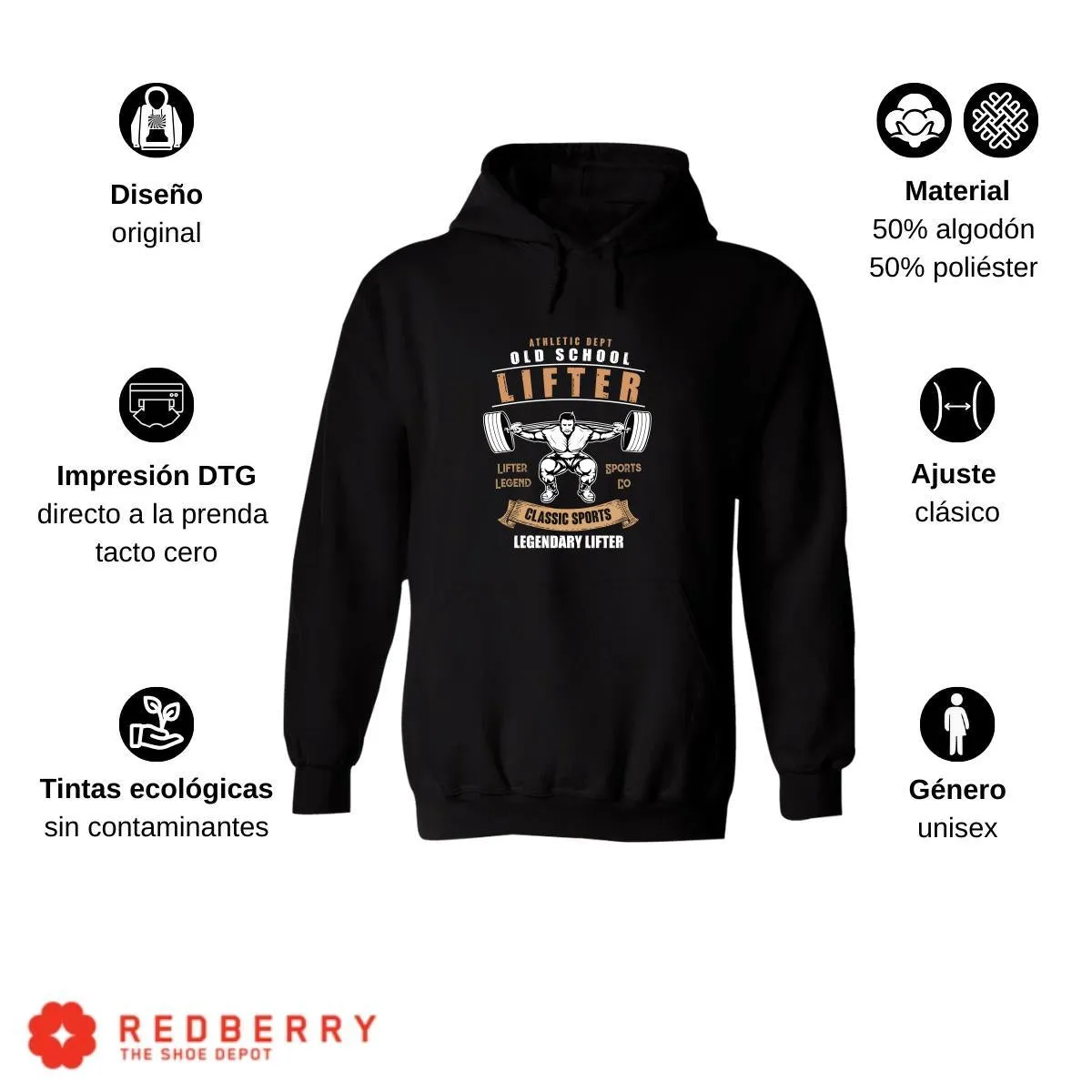 Sudadera Hombre  Hoodie Gym Ejercicio Fitness 036