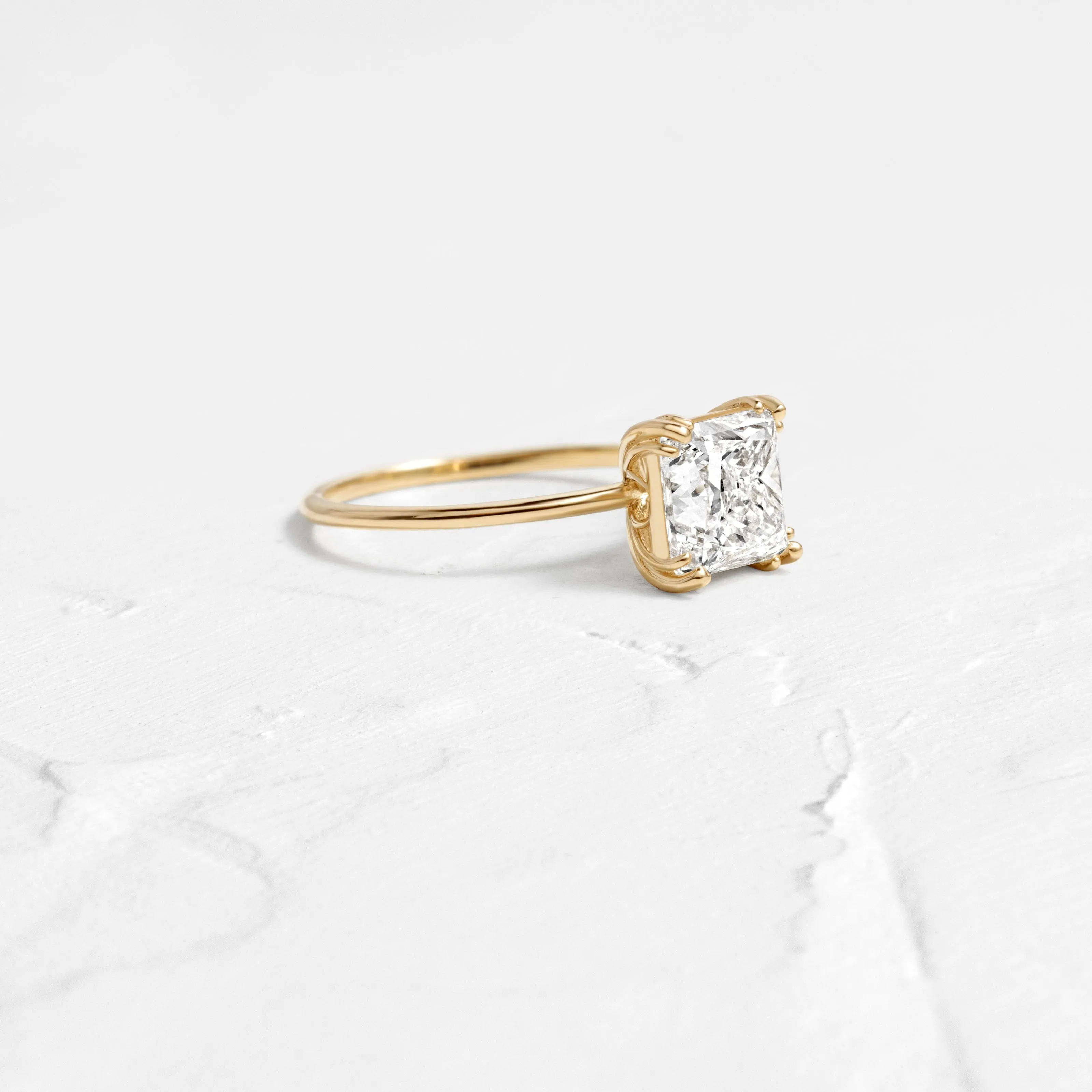 Threaded Ring, 2.01ct. Radiant Cut