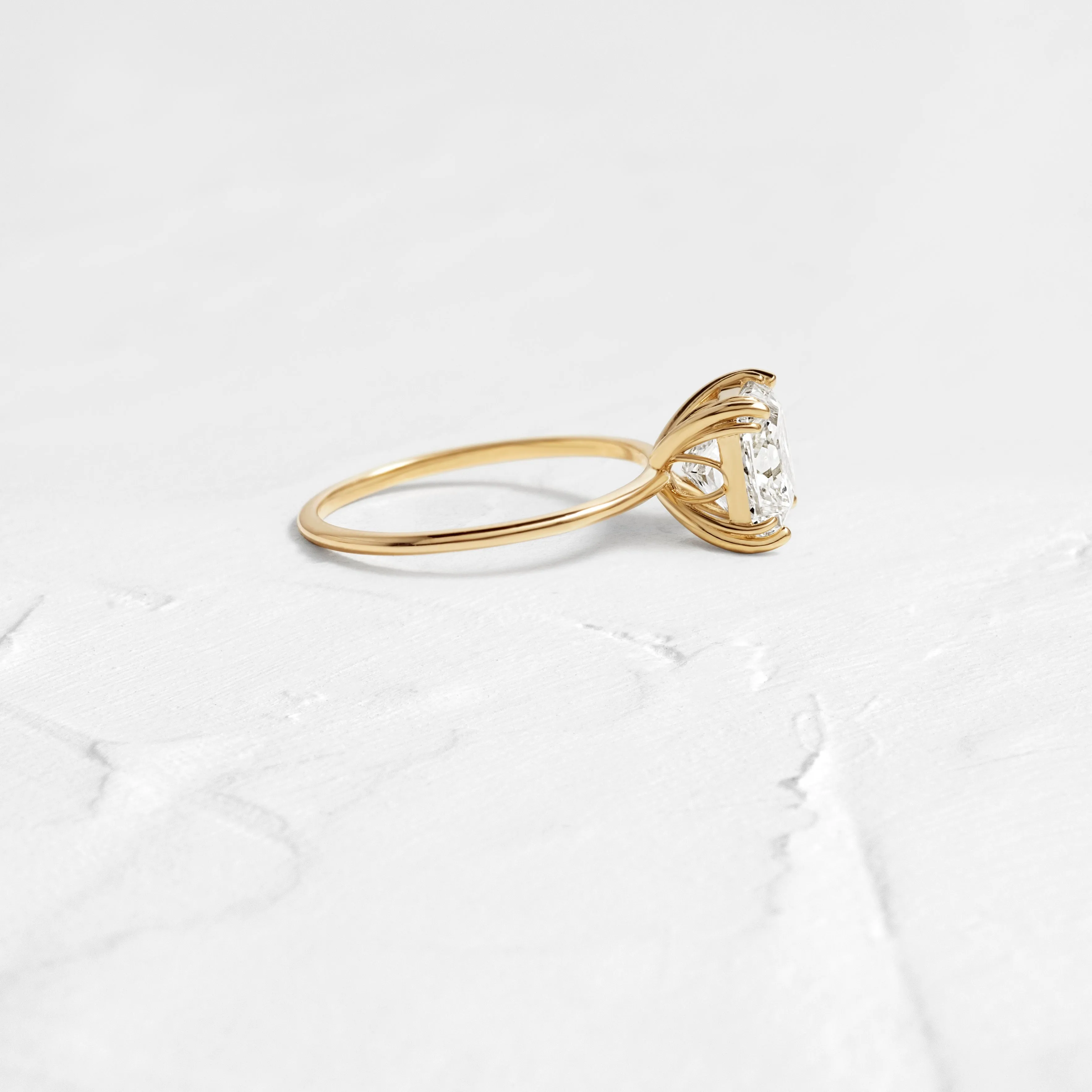 Threaded Ring, 2.01ct. Radiant Cut