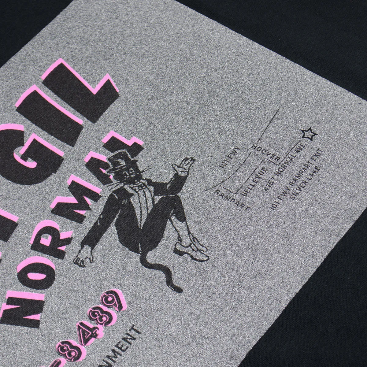 Virgil Normal - Map Point T-shirt - Black