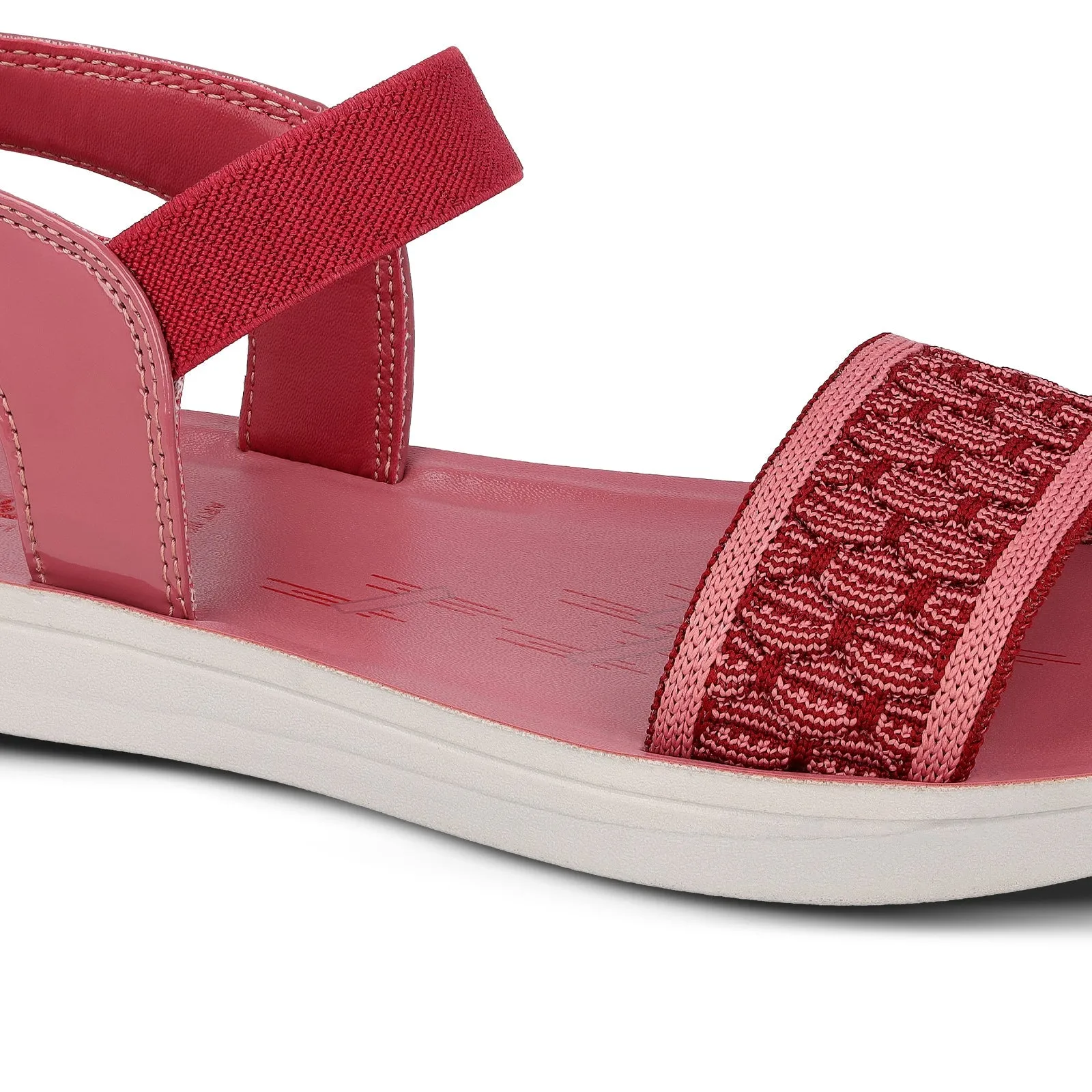 Walkaroo Girls Ankle Strap Heel Sandals  - WL7820 Peach