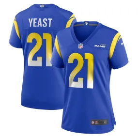 Women's Nike Russ Yeast Royal Los Angeles Rams Game Player Jersey